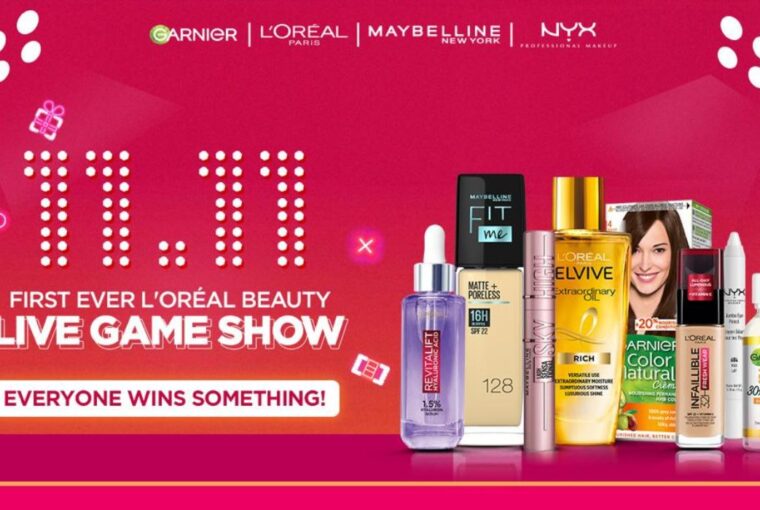 First ever L’Oreal 11.11 Beauty Live Game Show, presented To You by L’Oreal Pakistan